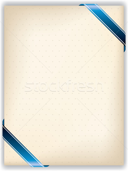 Dotted note with ribbon Stock photo © vipervxw