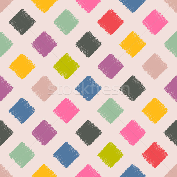 Scribbled squares color pattern  Stock photo © vipervxw