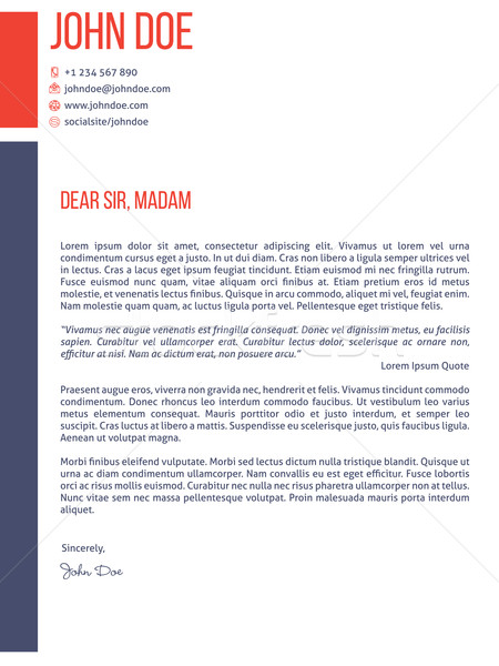 simplistic yet modern cover letter cv resume template vector