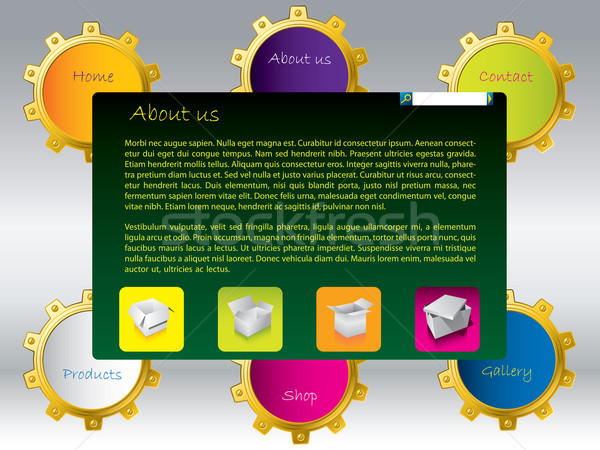 Various colored web template  Stock photo © vipervxw