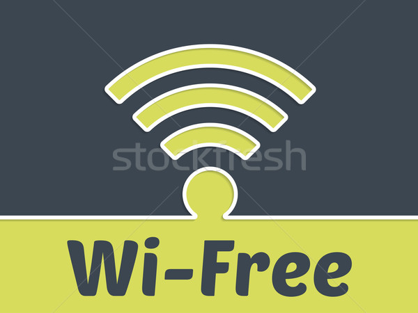 Free wireless connection advertising background Stock photo © vipervxw