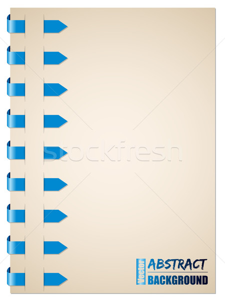 Stock photo: Blue arrow brochure design