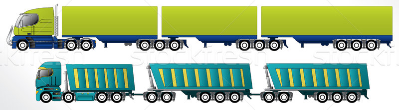 út vonat teher üzlet teherautó kék Stock fotó © vipervxw