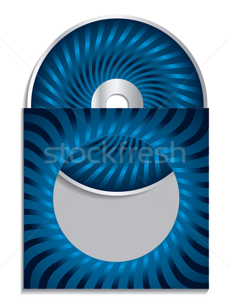 Kék cd kabátujj terv hullám cég Stock fotó © vipervxw