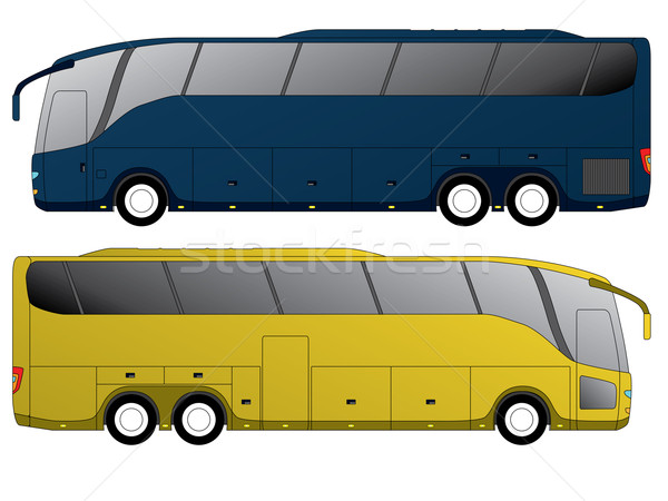 Tourist bus design with double axle Stock photo © vipervxw