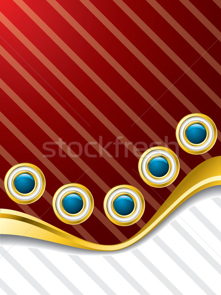 Wavy buttons brochure design  Stock photo © vipervxw