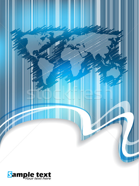 Striped and scribbled business brochure  Stock photo © vipervxw