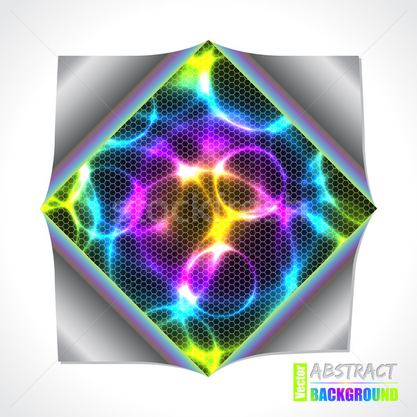 Rece plasmă cu laser brosura pliat hârtie Imagine de stoc © vipervxw