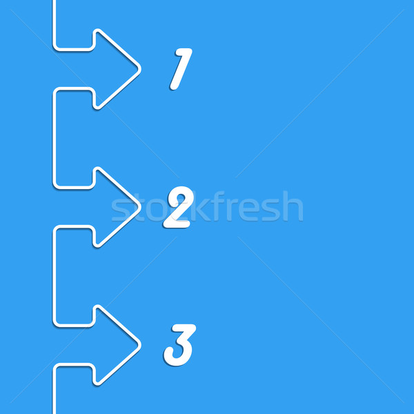 Simple infographic with white arrows and grades Stock photo © vipervxw