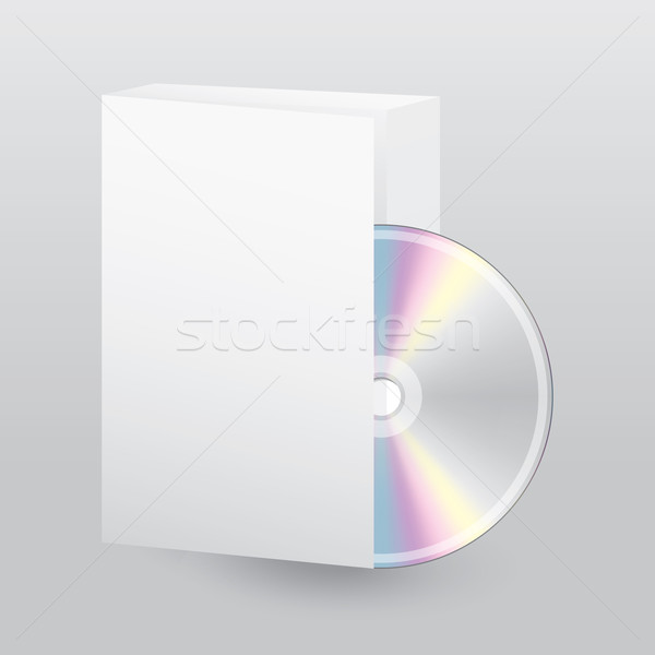 Nyitva doboz lemez szerkeszthető terv film Stock fotó © vipervxw