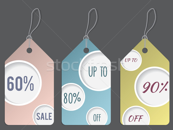 Dotted discount labelset Stock photo © vipervxw