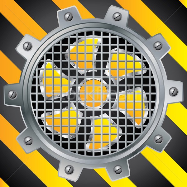 Protected fan with steel cog design  Stock photo © vipervxw