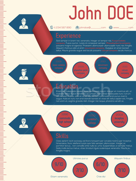 現代 cv テンプレート デザイン 矢印 ストックフォト © vipervxw