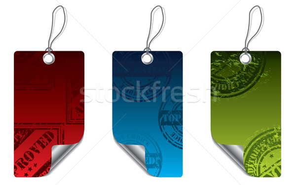 Stock photo: Stamped labels 