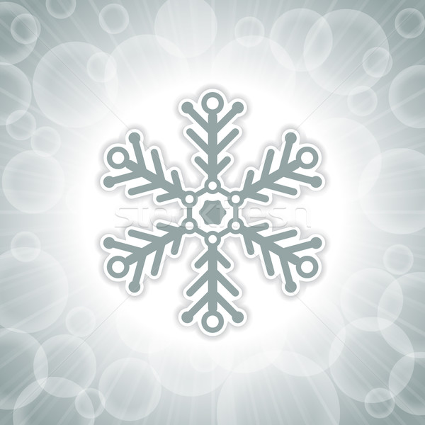 Christmas background with big snowflake  Stock photo © vipervxw