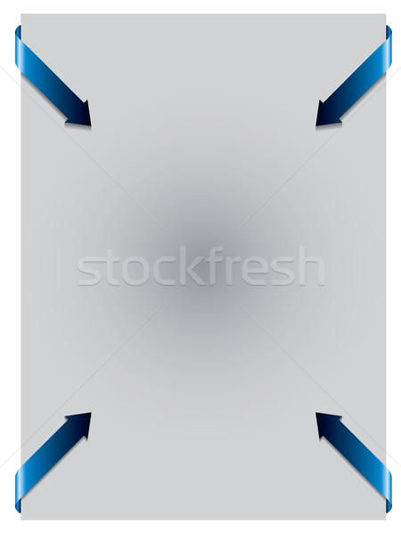 Blue arrows from corners  Stock photo © vipervxw