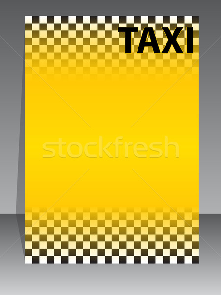 Taxi company brochure design Stock photo © vipervxw