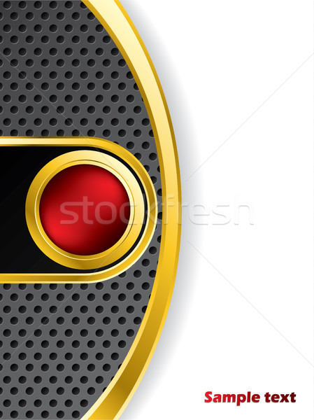 Abstract backdrop with red button Stock photo © vipervxw