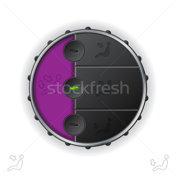 汽車 空氣 控制 紫色 液晶顯示 商業照片 © vipervxw