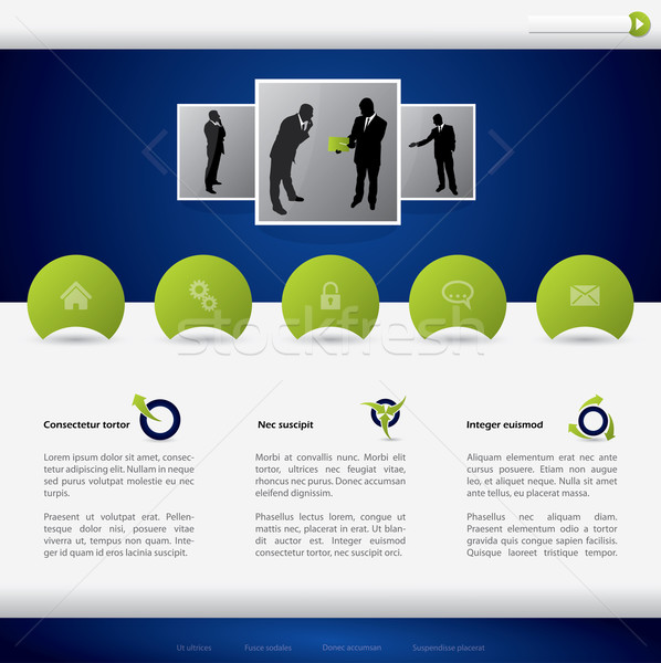 Business website template design Stock photo © vipervxw