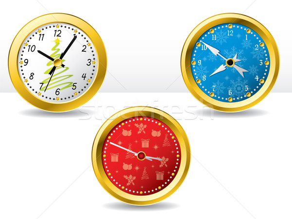 Christmas time clocks Stock photo © vipervxw