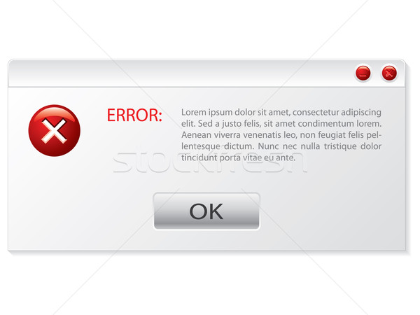 Customizable error window  Stock photo © vipervxw