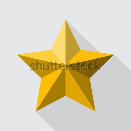 Golden star flat style Stock photo © vipervxw