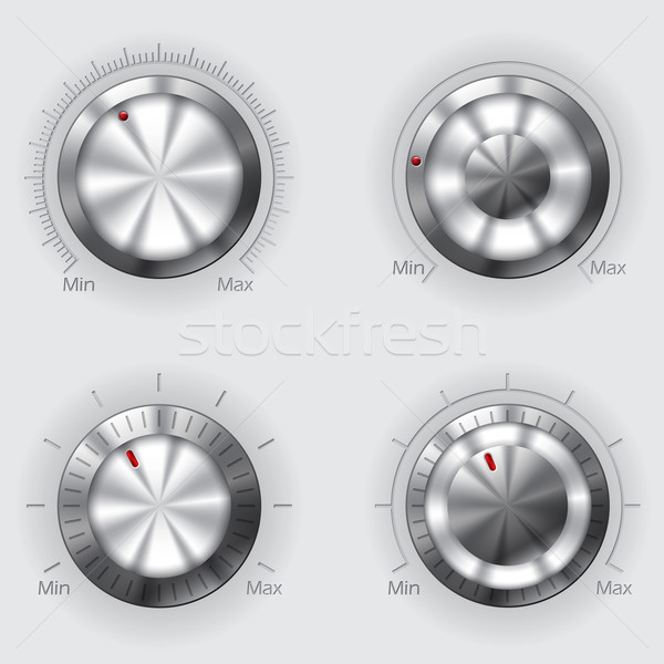 Metallic volume controllers Stock photo © vipervxw