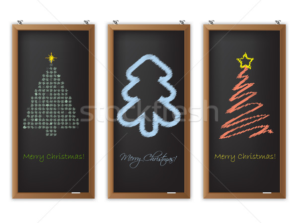Christmas label set of three Stock photo © vipervxw