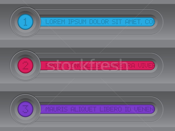 Tech design coloré LCD sombre Photo stock © vipervxw