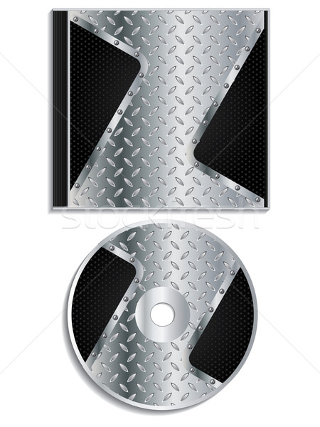 Metallic disc and cover design  Stock photo © vipervxw