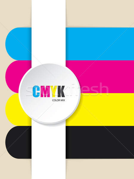 Stock photo: Abstract cmyk stripes background 