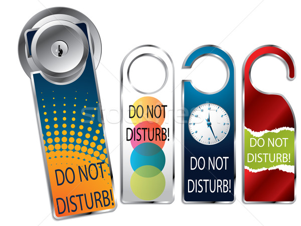 Do not disturb labels Stock photo © vipervxw