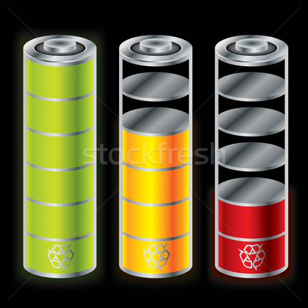 Batterie unterschiedlich Design Technologie Stock foto © vipervxw