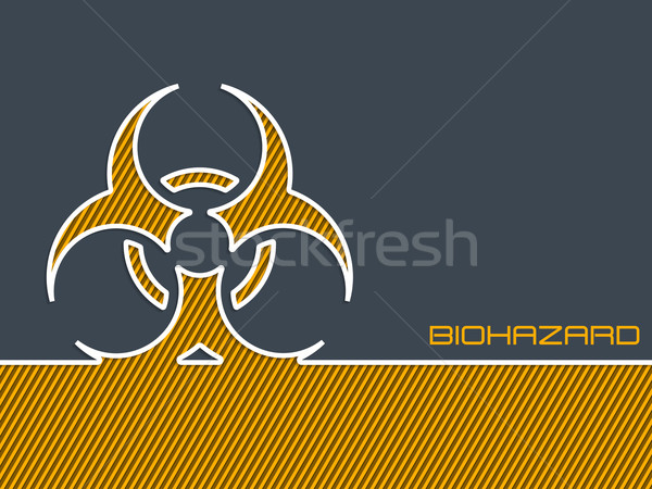 Stock photo: Bio hazard warning background