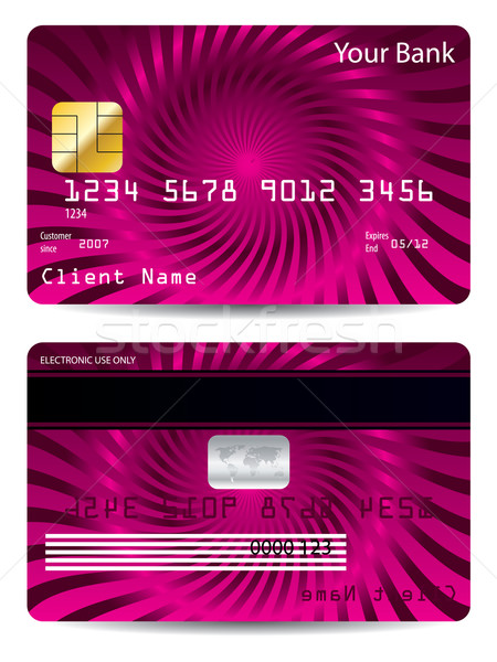 Cool credit card design  Stock photo © vipervxw