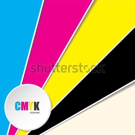 Stock photo: Abstract background with CMYK text