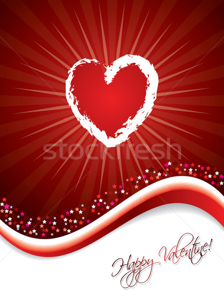 Bursting heart design  Stock photo © vipervxw