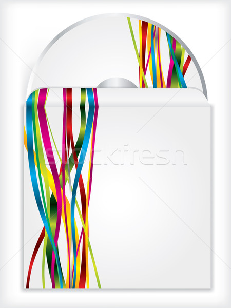 Disk and sleeve ribbon design  Stock photo © vipervxw