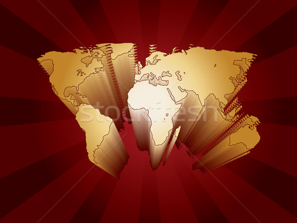 Streszczenie świat mapie świata projektu mieszanka efekt Zdjęcia stock © vipervxw