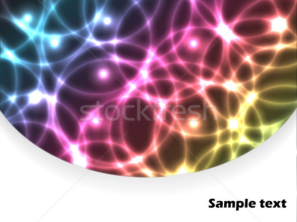 Abstrato cor plasma folheto projeto bubbles Foto stock © vipervxw