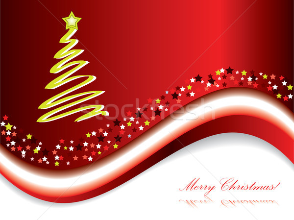 Allegro rosso Natale biglietto d'auguri stelle Foto d'archivio © vipervxw