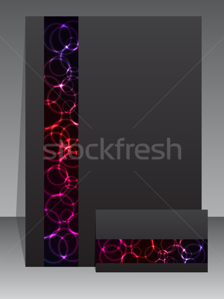 Abstrakten feststehend Business Set Plasma Wirkung Stock foto © vipervxw