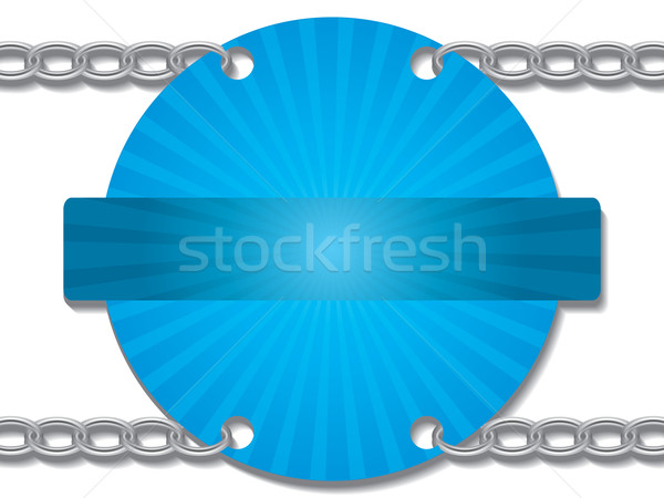 Chained blue ray card  Stock photo © vipervxw