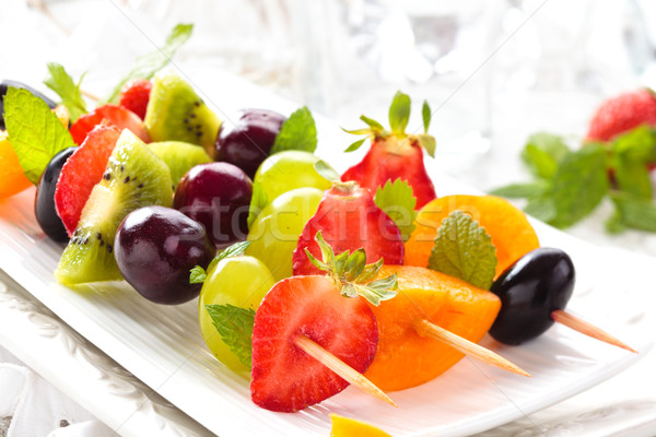 Fruits on sticks. Stock photo © Vitalina_Rybakova