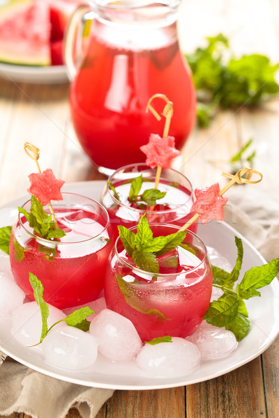 Stock photo: Watermelon juice.