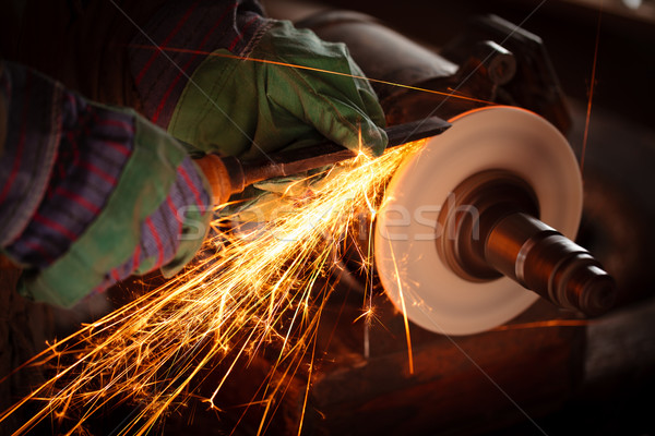 Grinder sparks. Stock photo © Vitalina_Rybakova