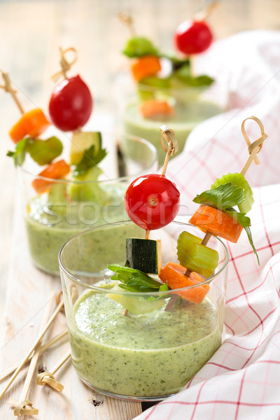 Green cream soup. Stock photo © Vitalina_Rybakova