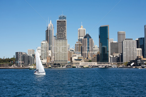 Sydney Australia widoku łodzi wody Zdjęcia stock © Vividrange