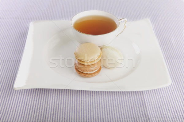 茶 白 プレート キッチン 甘い 高級 ストックフォト © Vividrange
